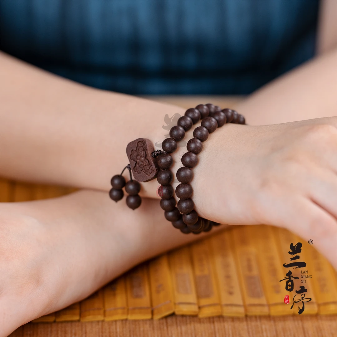 兰香序【素圈：归元】8mm款精致女士国风古法非遗传承手工手串SY2