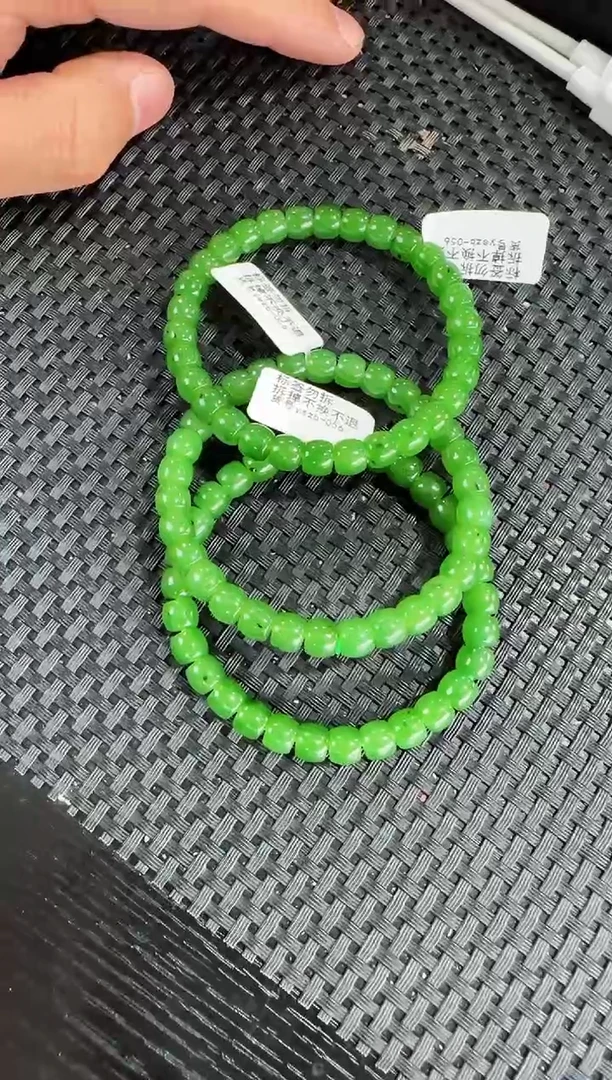 【闪购商品】和田玉（碧玉）约6*7mm直切手串未镶嵌多样性发一