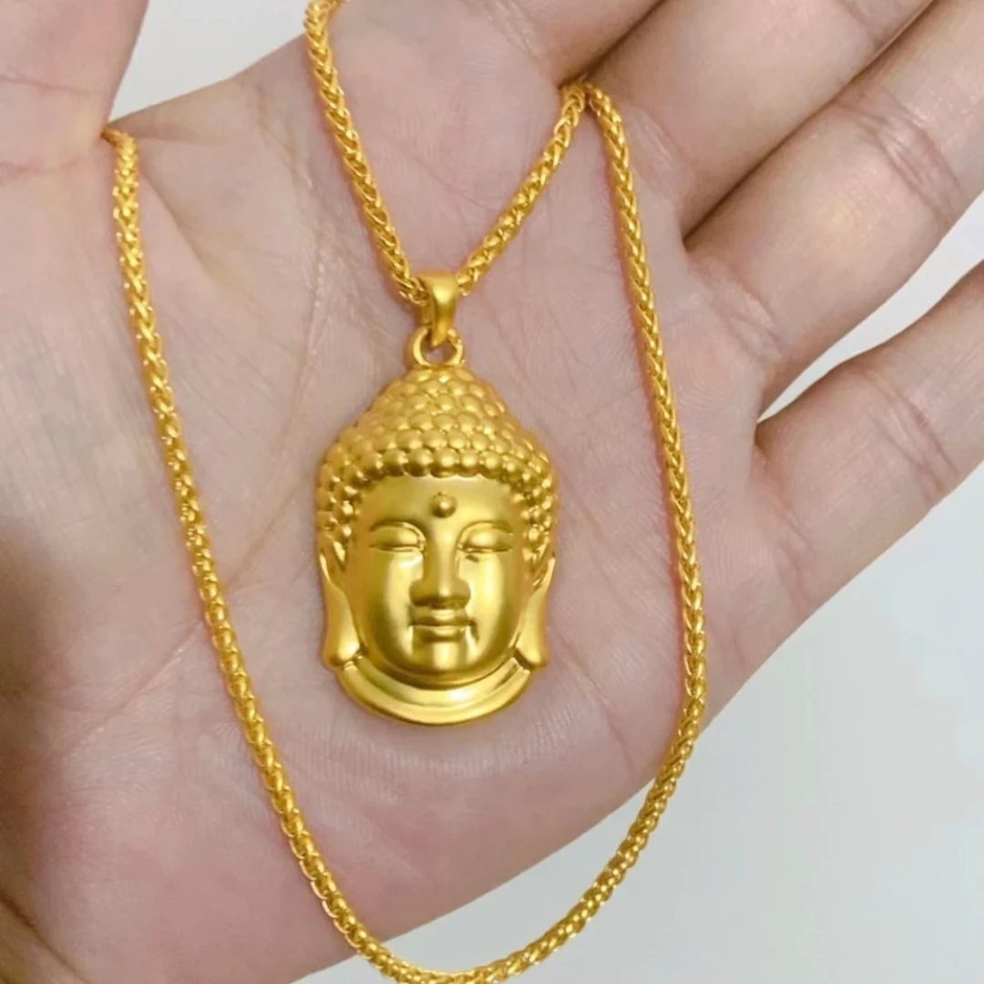 铜合金项链 【三厘米实心大佛头】古法时尚女款