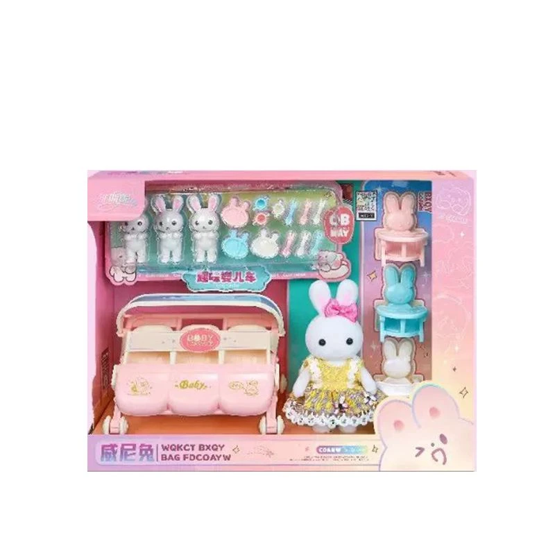 雅斯妮威尼兔趣味婴儿车小兔子宝宝手推车女孩公主过家家儿童玩具