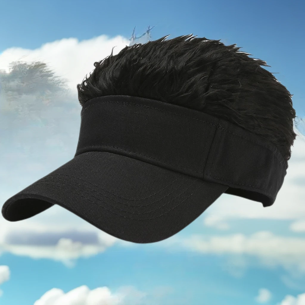 韩版个性舞台表演假发棒球帽子男女士嘻哈遮阳帽搞怪鸭舌太阳帽子