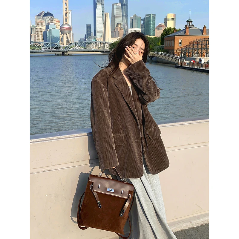 Benview小西装外套女春秋2024新款小众高级感简约小西服外套