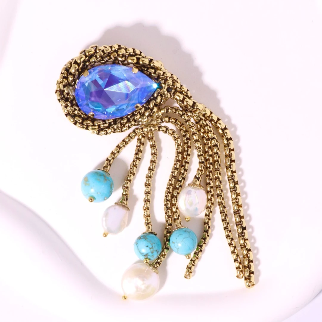 铜合金胸针 阿烁中古CD as2707