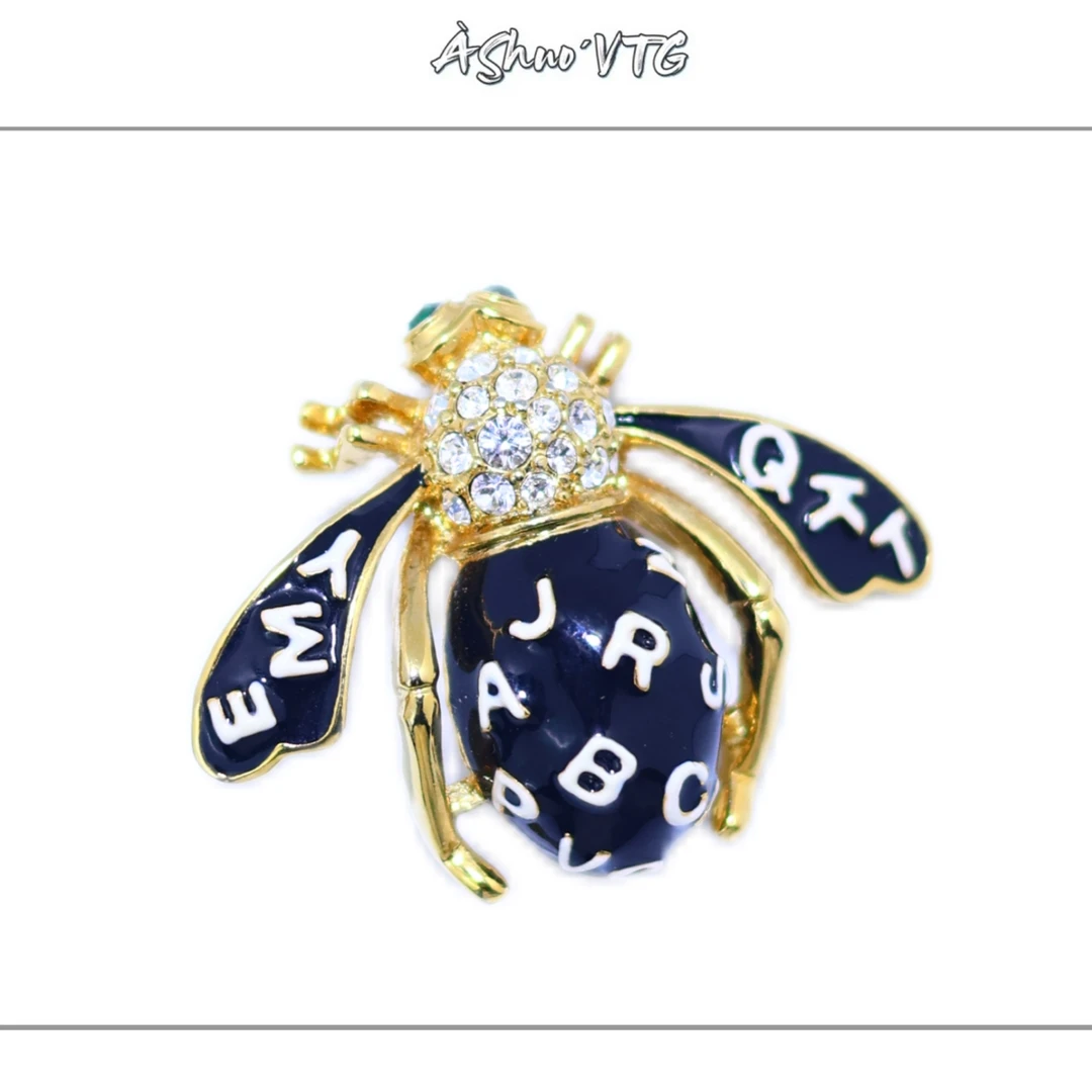 铜合金胸针 阿烁中古胸针 as8412