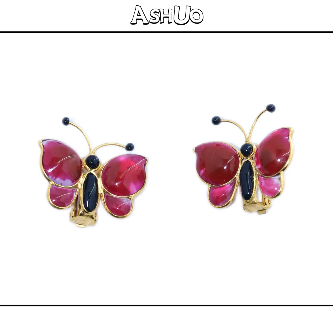 铜合金耳饰 阿烁中古 as8481