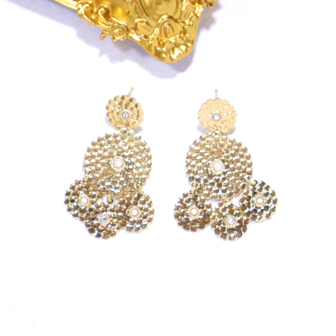 铜合金耳饰 阿烁中古as6208