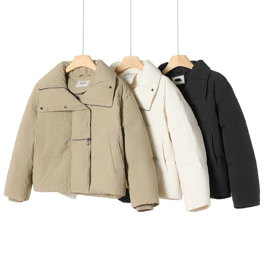 1999【帝】冬装 袖口内松紧横拉链立领羽绒服263剪标