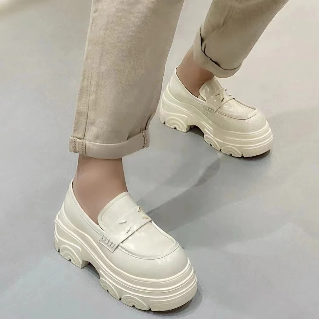 现货B1｜真皮羊里垫厚底乐福女｜半码拍小｜876