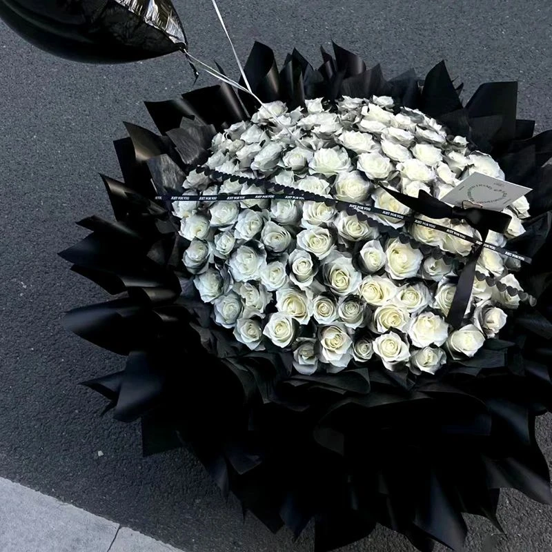 【送男友老公】99朵黑骑士玫瑰花束鲜花同城配送生日情人节花店送