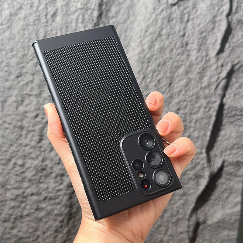 三星Note20Ultra手机壳散热网超薄磨砂外壳带镜头膜全包防摔保护