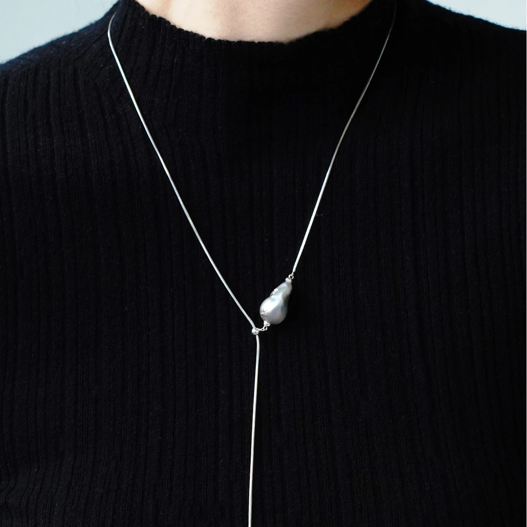 链子925银 【邂逅】项链简约个性精致轻奢时尚轻奢精致巴洛克吊坠链