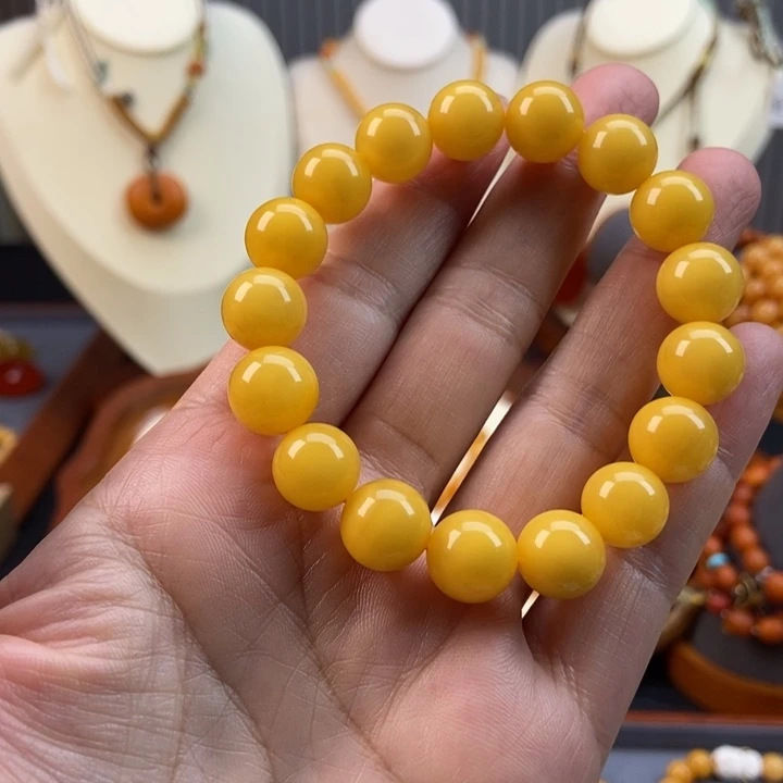 琥珀手链未镶嵌蜜蜡手串11