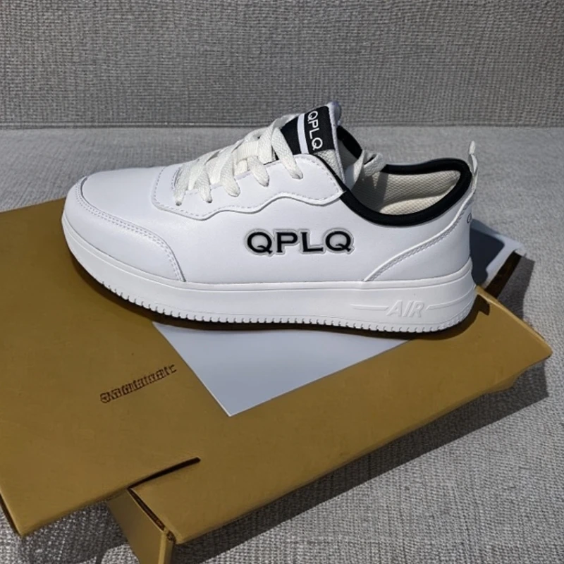 QPLQ鞋面材质超纤爆款小白鞋板鞋潮鞋男款情侣鞋男士秋季透气