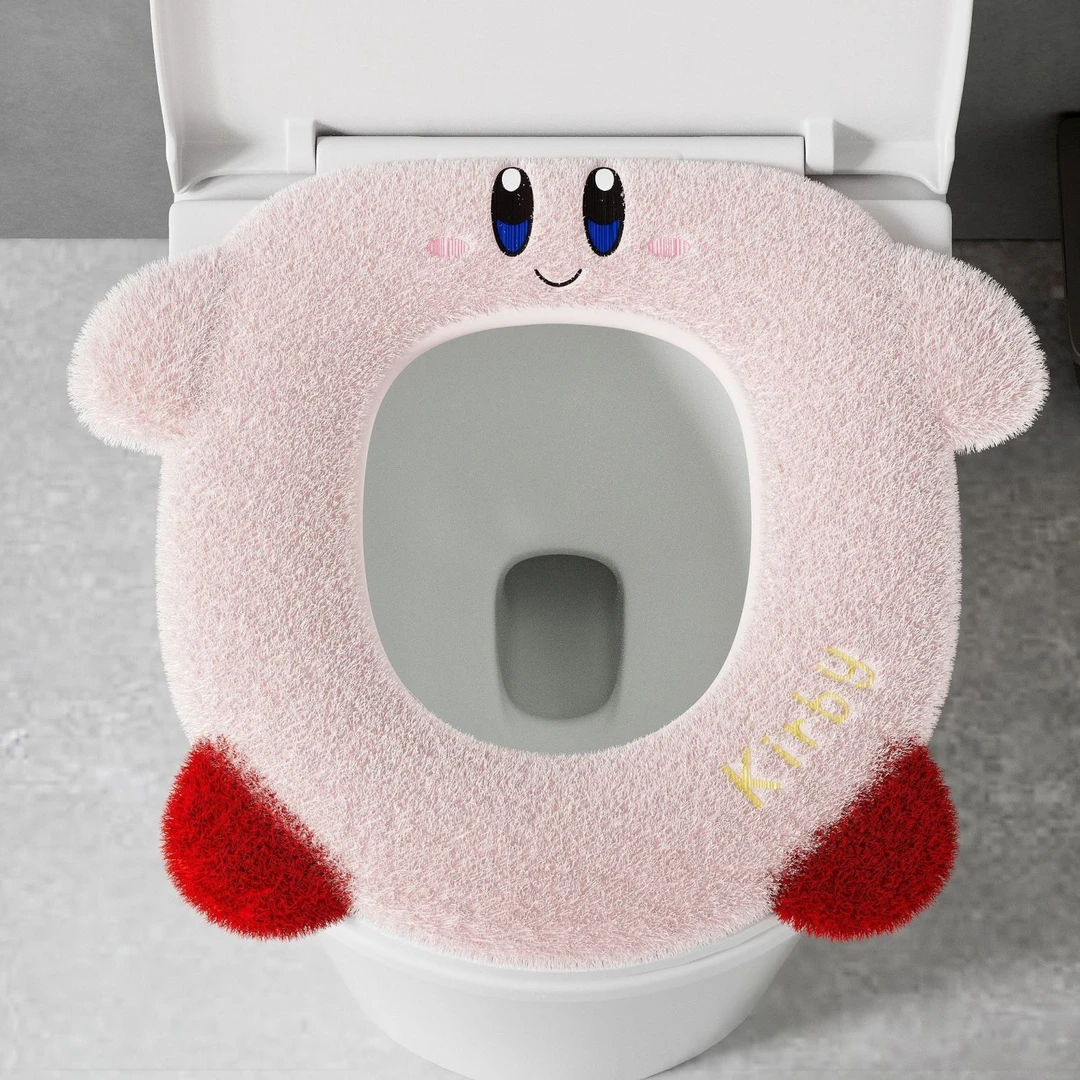 可爱卡通马桶垫冬季保暖软萌少女心马桶圈坐圈家用马桶套坐便器圈