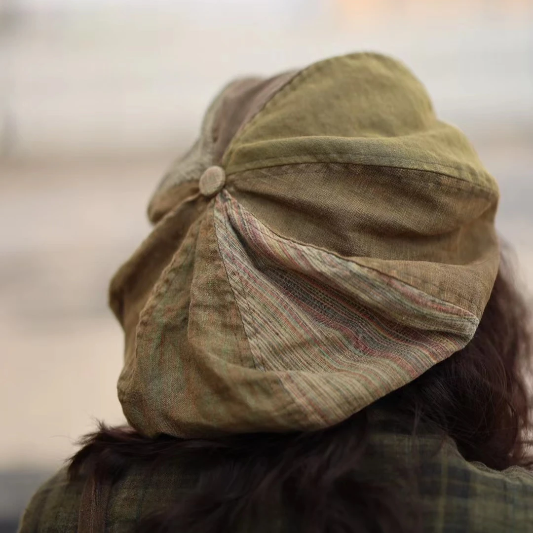 衣路走来 春夏高订品牌画家百搭时尚文艺复古休闲盆帽贝雷八角帽