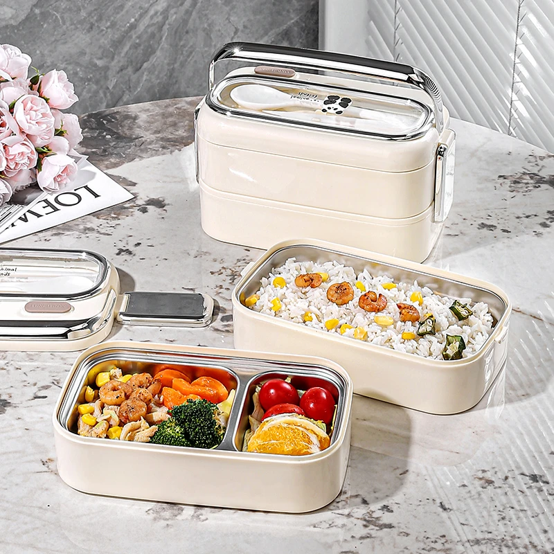 保温饭盒多层304不锈钢上班族专用便携微波炉加热学生餐盒便当盒