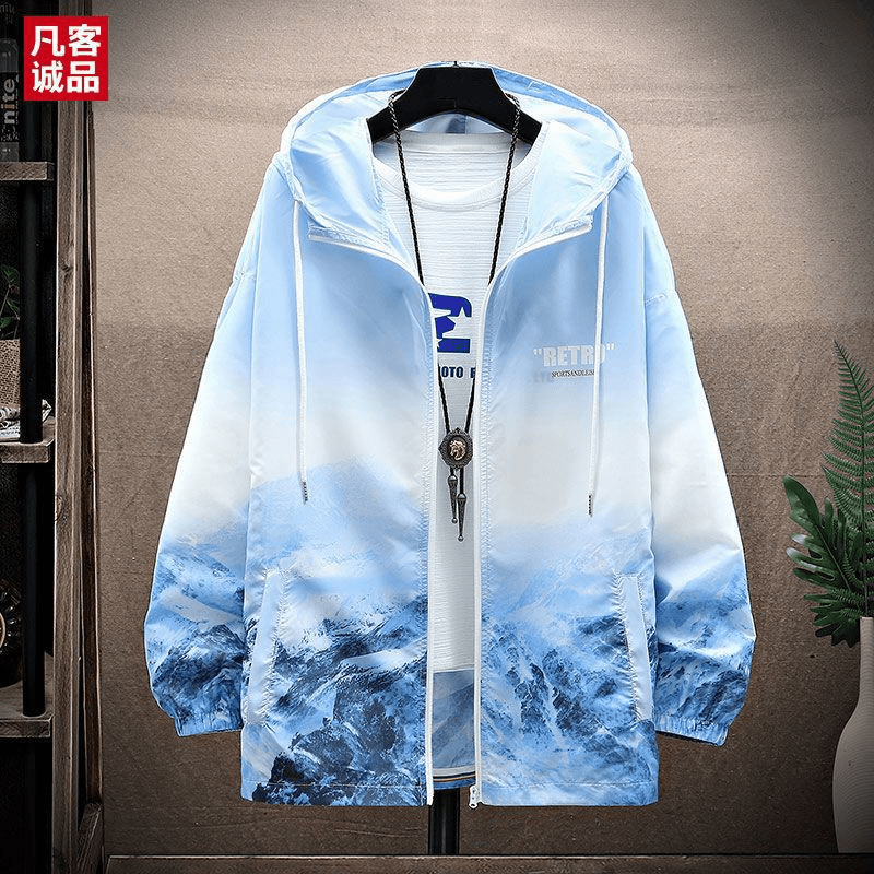 凡客诚品夏季户外防晒衣薄款冰丝速干防紫外线运动钓鱼连帽防晒服