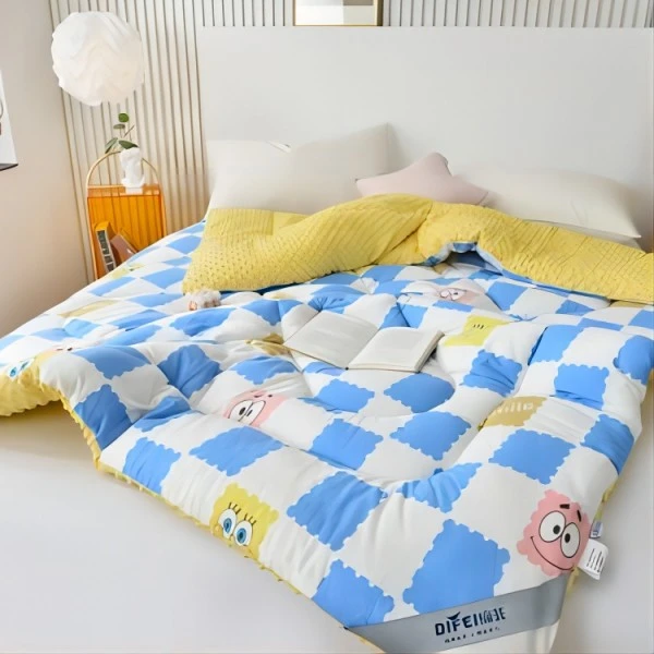 difei/缔非清仓季【A类针织亲肤柔软】海绵宝宝豆豆冬被