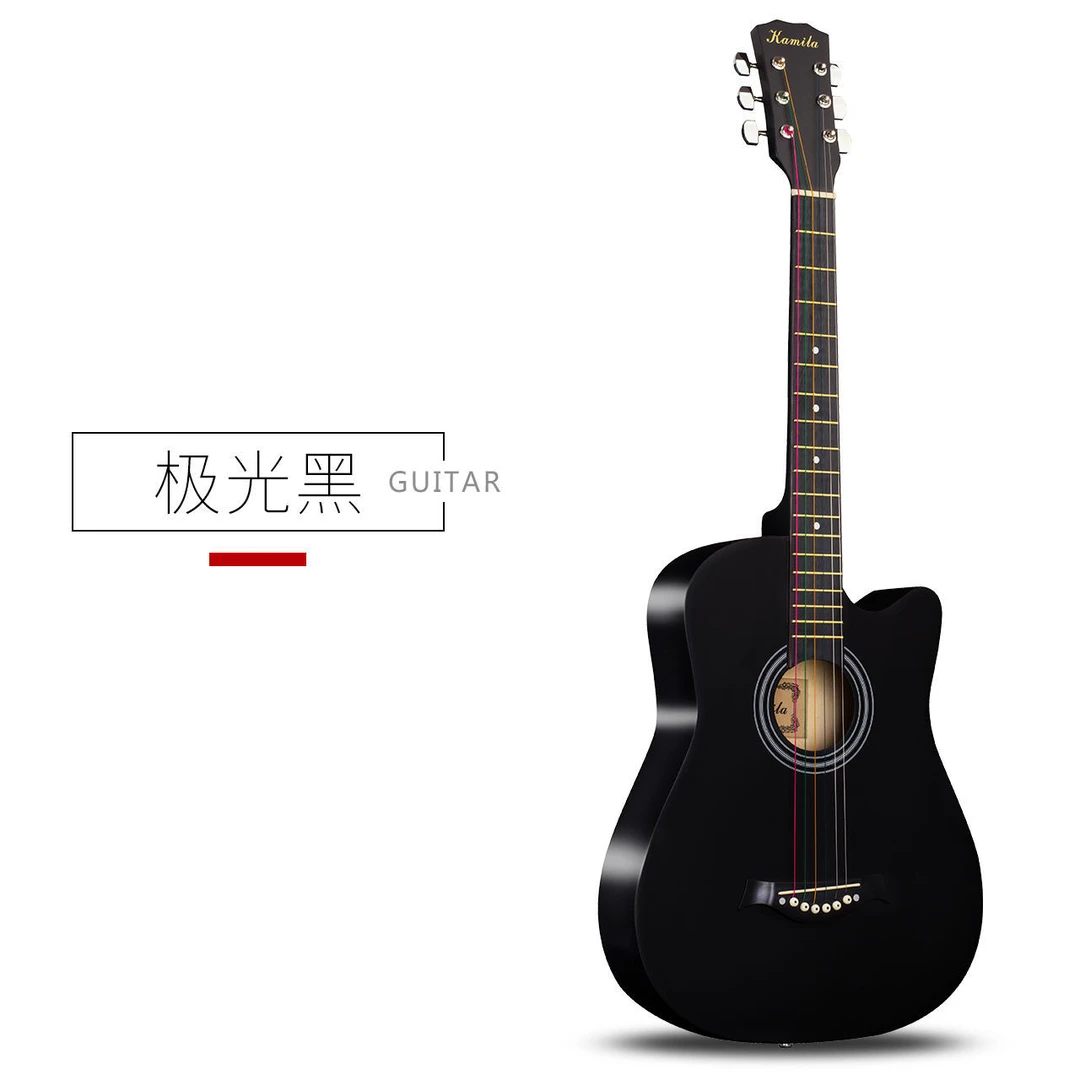 梦裕38寸民谣吉他新手刚入门练习吉他初学者哑光
