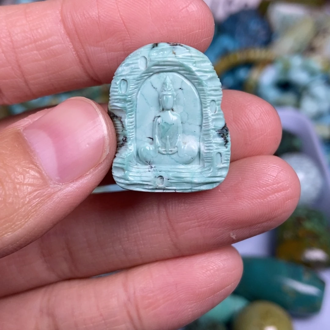 绿松石珠宝奇石未镶嵌