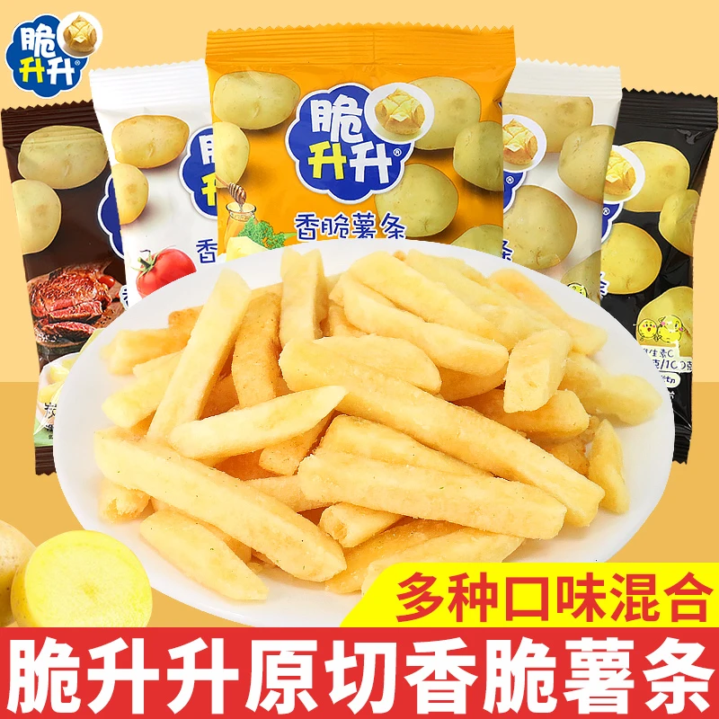 脆升升原切薯条香脆生生蜂蜜黄油味膨化办公室解馋小零食休闲食品