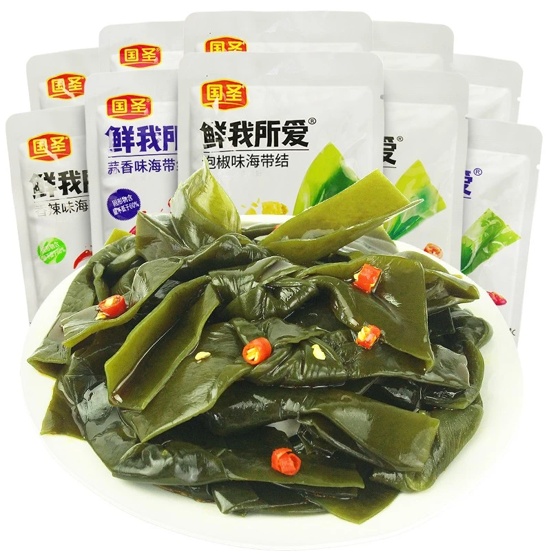 国圣海带结即食袋装香辣海带丝下饭菜宿舍解馋小零食小吃休闲食品