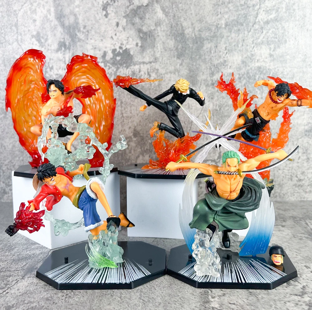 海贼王火拳路飞索隆山治艾斯三刀流模型手办动漫剧场摆件潮玩手办