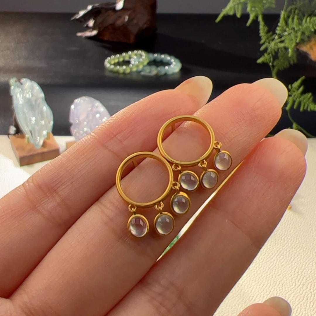 【闪购商品】定制翡翠鑫18K金镶嵌