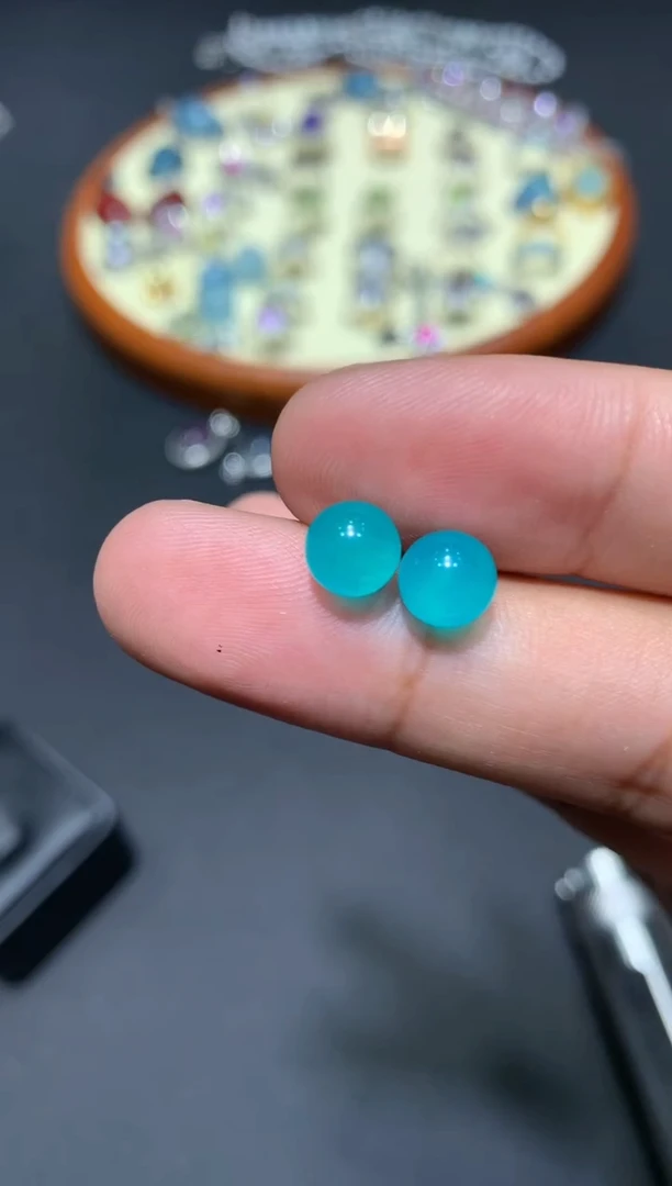 【闪购商品】天河石耳钉未镶嵌T91