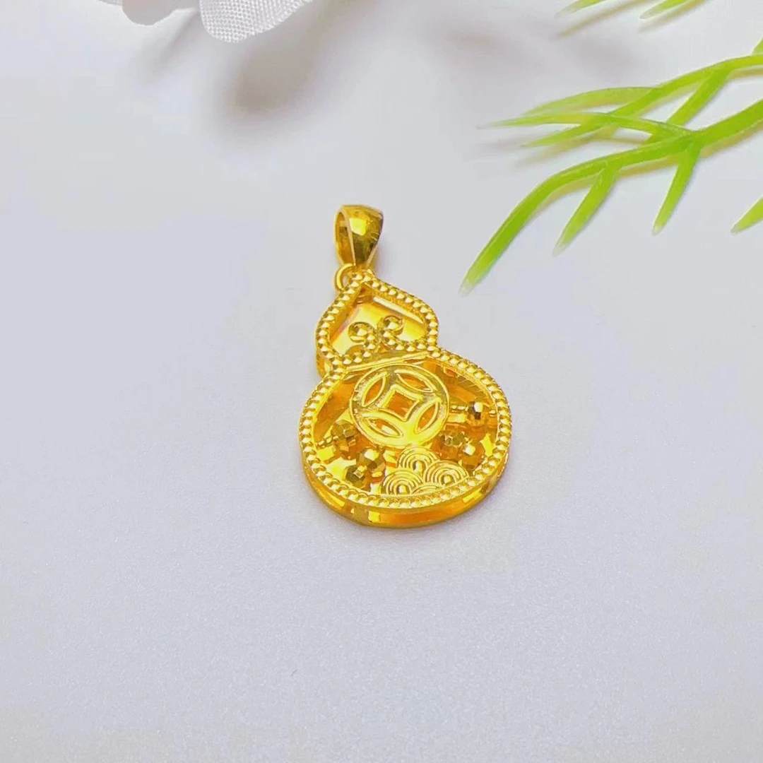 SUNFEEL/赛菲尔万足®足金黄金吊坠精品小葫芦吊坠节日送礼