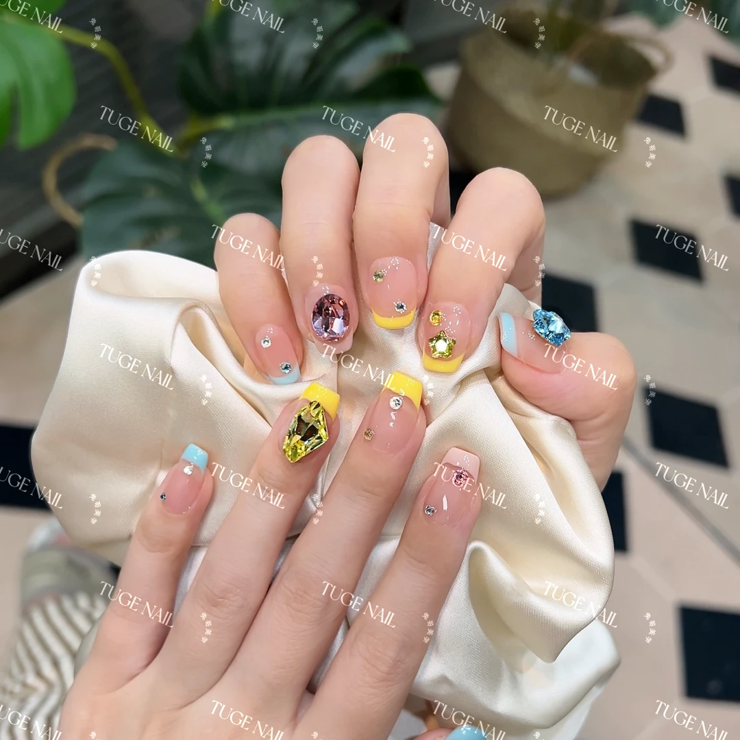 TugeNail “彩虹微笑”【施家全华】小猴子糖果汽水彩钻穿戴甲-小鱼儿