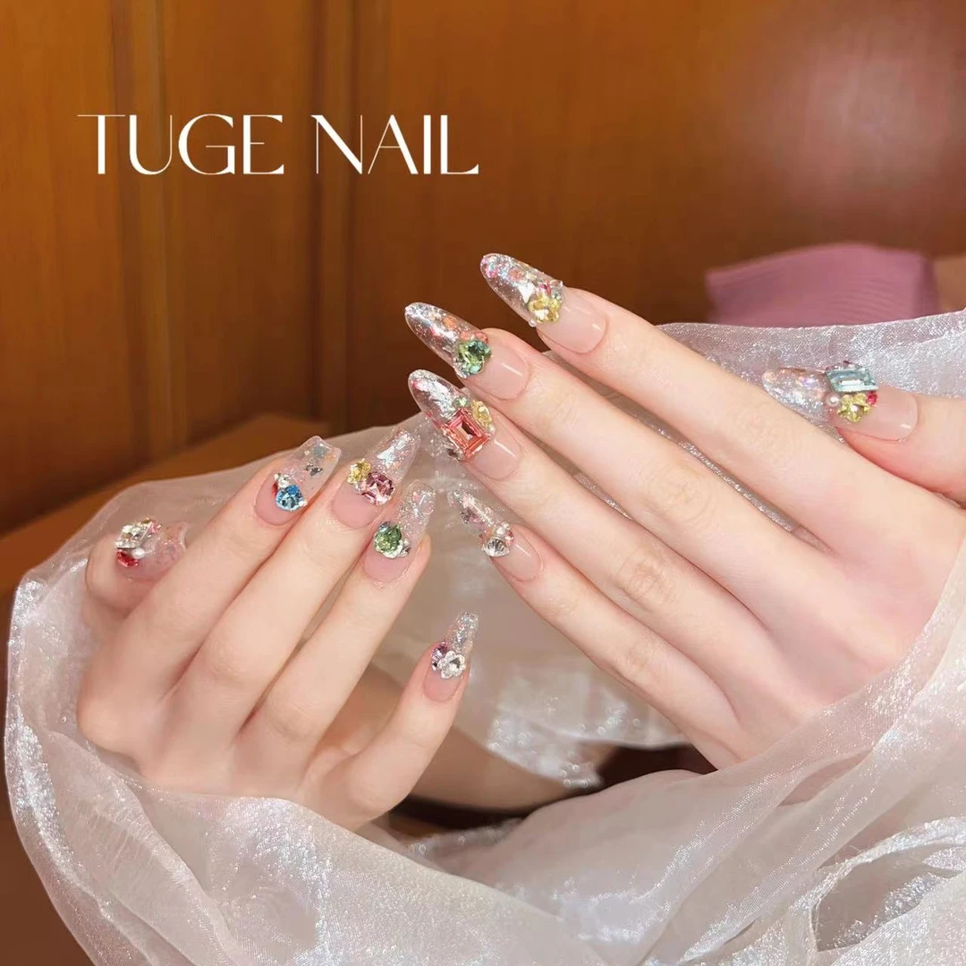 TugeNail“仙女魔盒”彩钻夏日清透带钻延长美甲-莉泽
