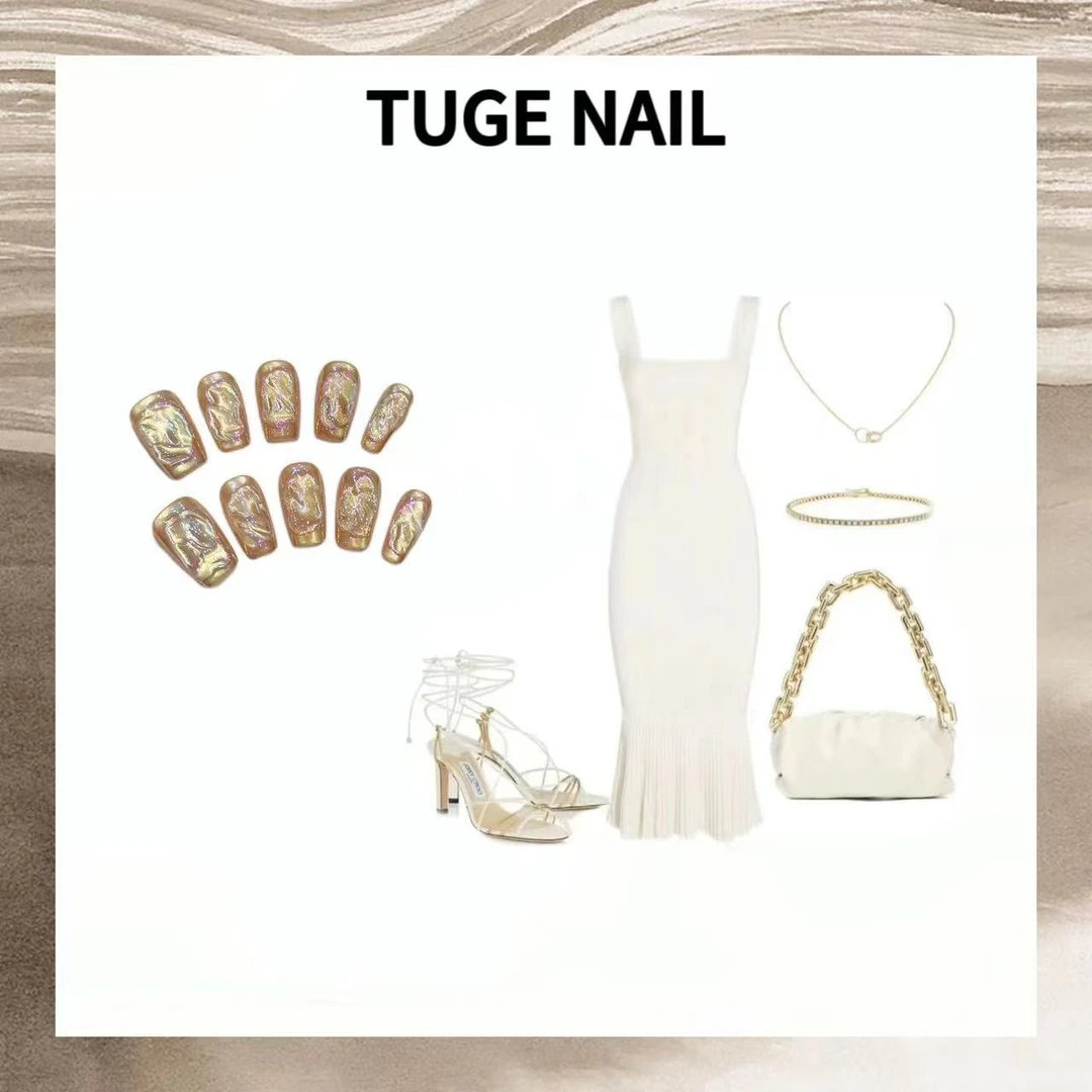 TugeNail "气泡水”夏日美甲高级复古极简小众设计师美甲-小然