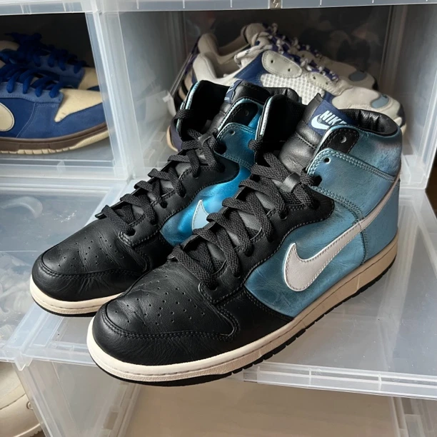 Dunk黑蓝 高帮 鞋码44.5/9新