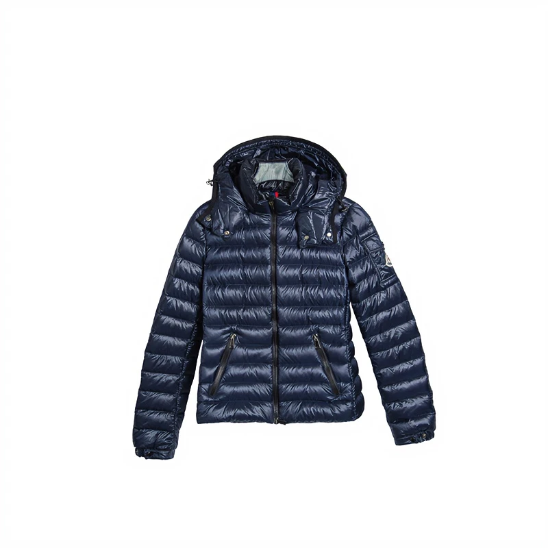 全新未使用 MONCLER 时尚女款连帽羽绒服短款藏青色    0码 1801