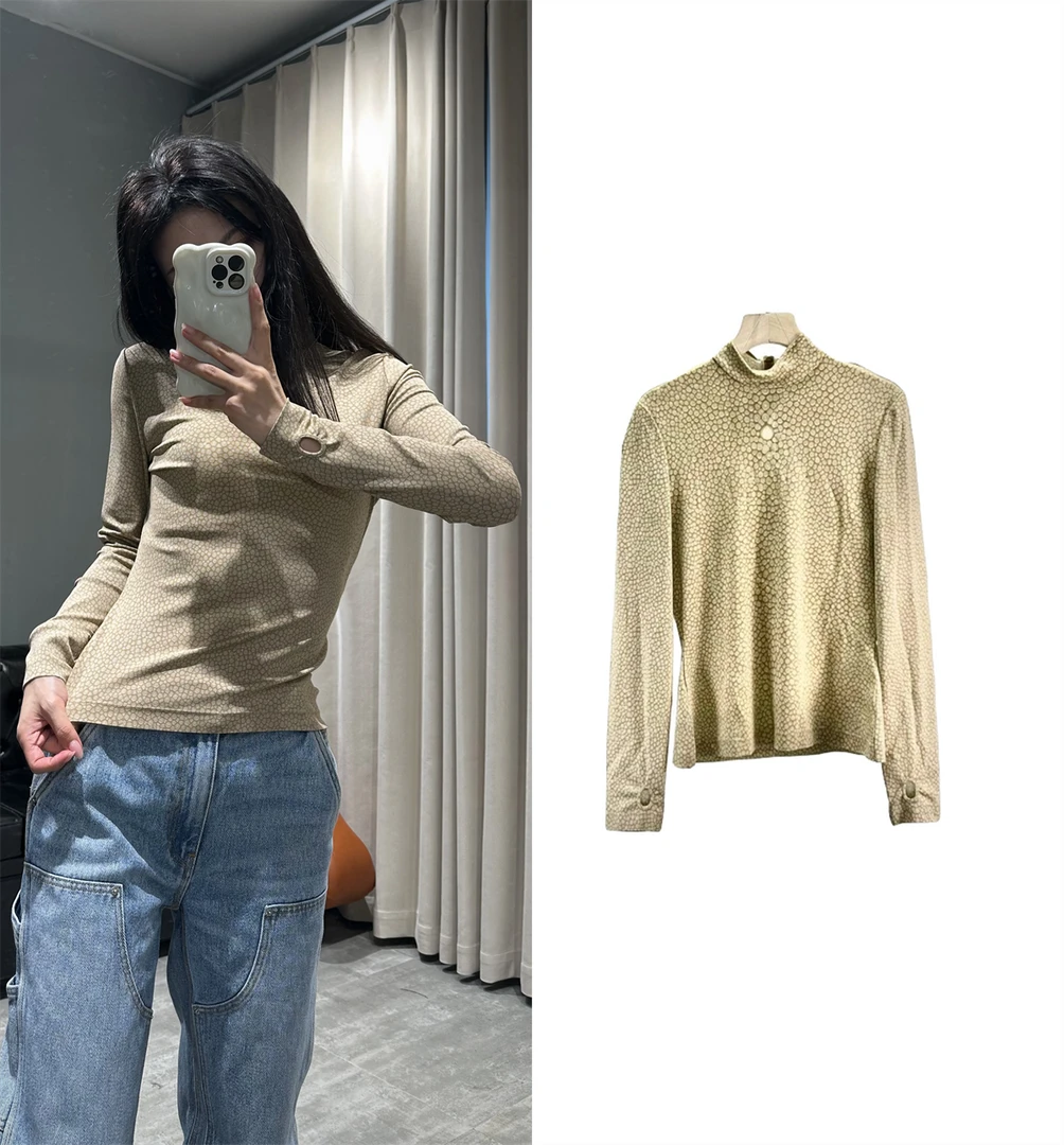 未使用 BURBERRY/博柏利 休闲运动速干黄色上衣时尚B0505  显瘦