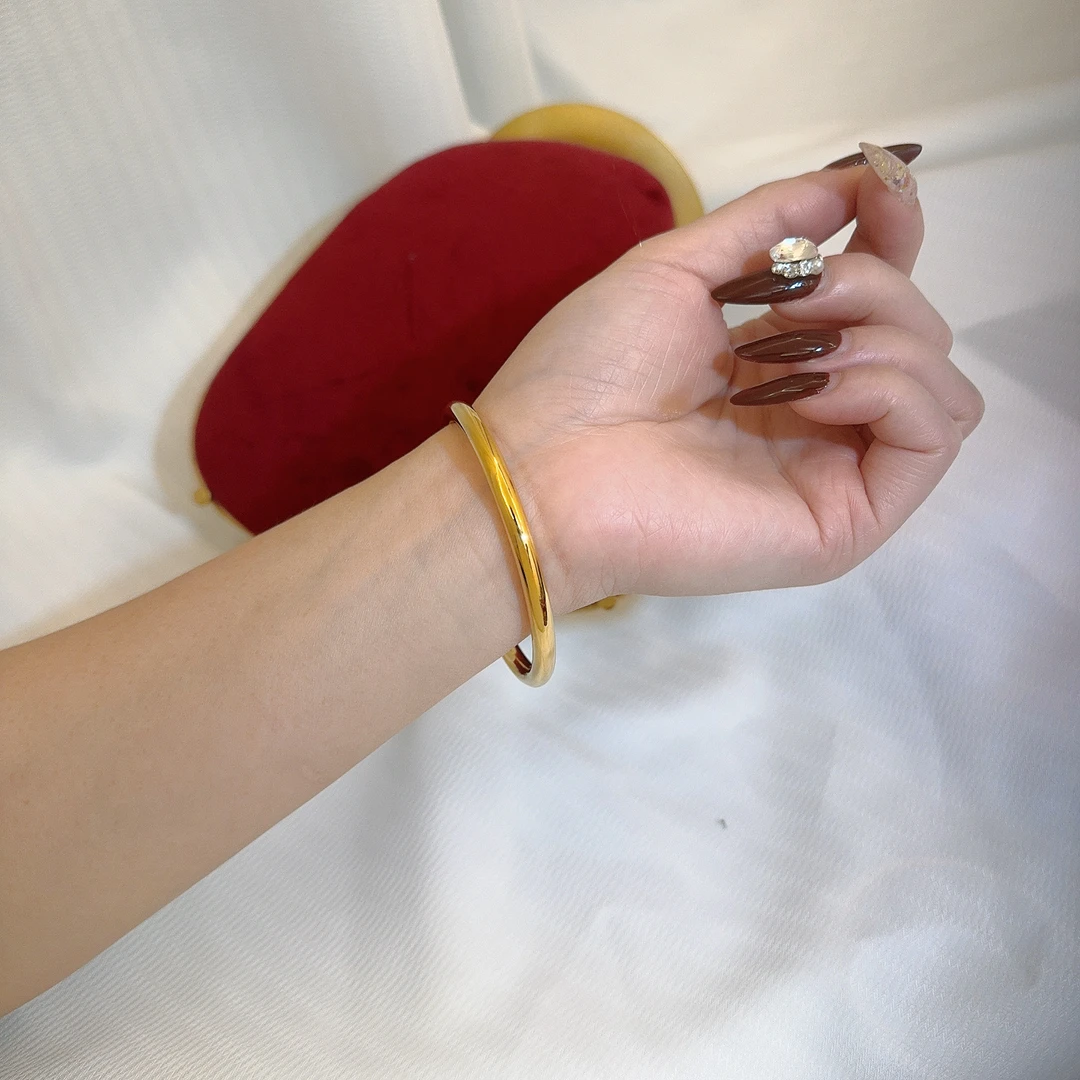 如懿恋 合金手镯 【精工版亮面手镯】推拉时尚优雅显气质百搭