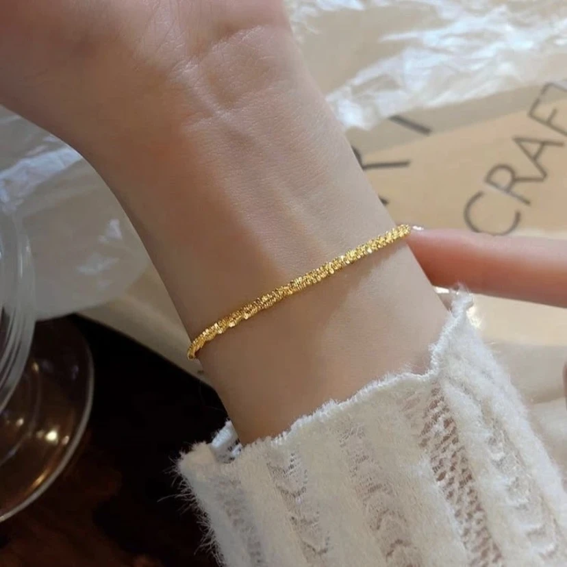 如懿恋 合金手链 雪花手链时尚减龄百搭款素款手链气质轻奢风网红