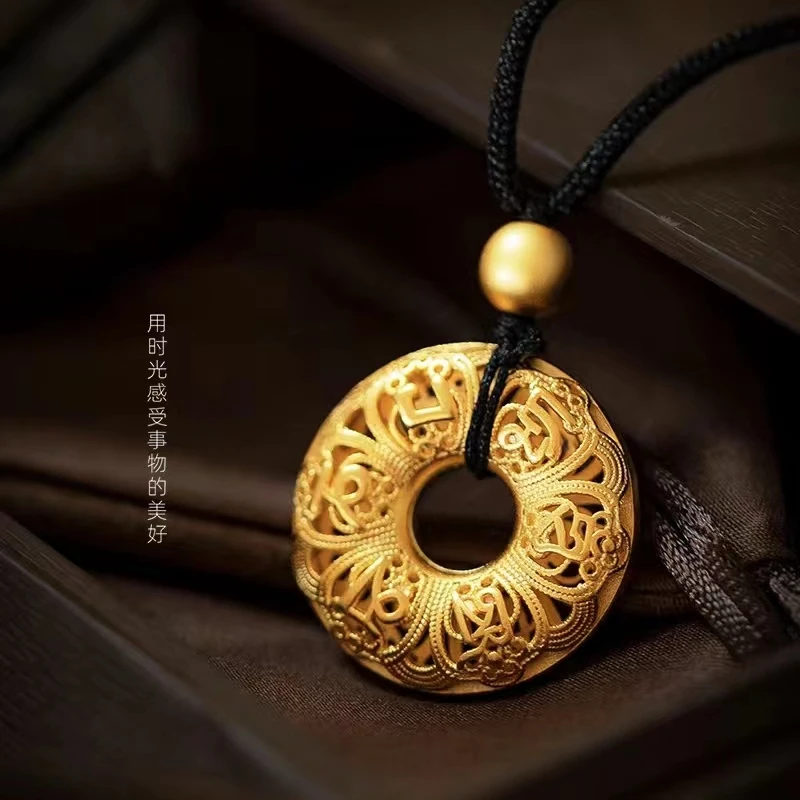 如懿恋 合金项链 【花丝平安扣】国风美物复古手工百搭素款轻奢气质