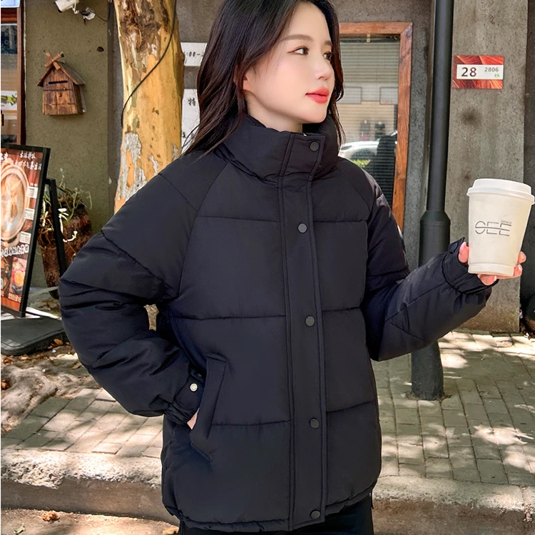 2024年棉服女短款韩版加厚立领时尚洋气外套休闲百搭
