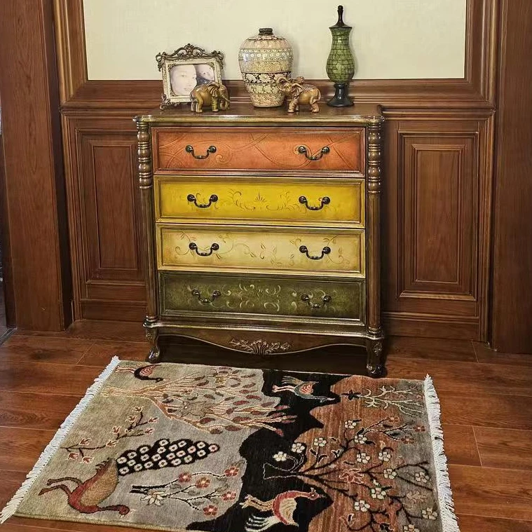 【毯涂家居】A1系列进口手工美式复古床边玄关墙面挂毯纯羊毛地毯