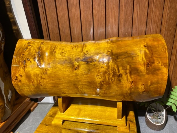 小叶桢楠金丝楠木横财摆件：云彩纹，财大气粗，招财进宝财源广进，