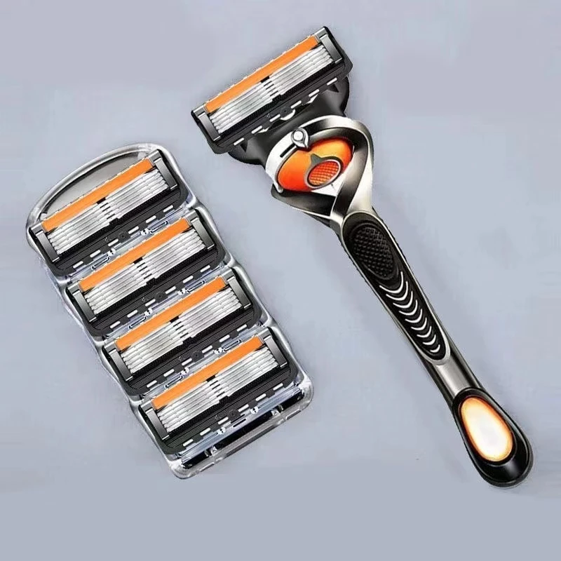 【锋利五层刀头】手动刮胡刀5层刀片锋五致顺手动剃须刀原装刮胡刀