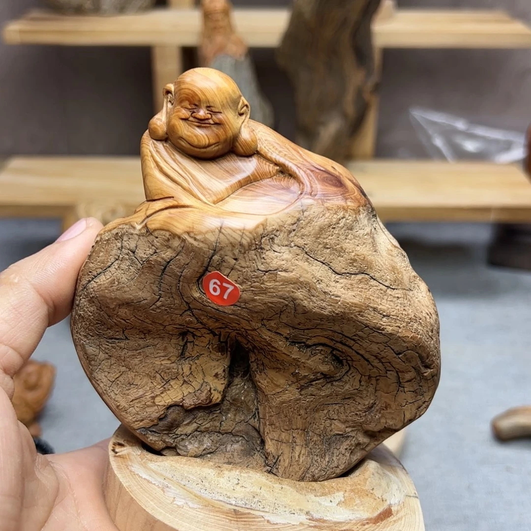 【闪购商品】柏木这***帅柏木摆件手把件