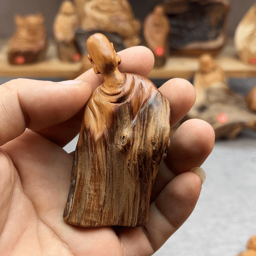 【闪购商品】木顽**玉柏木摆件手把件