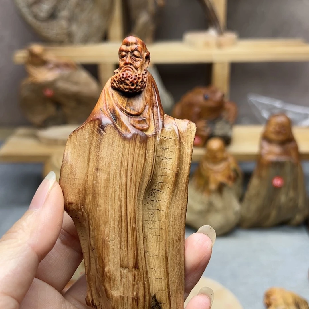 【闪购商品】柏木一****子柏木摆件手把件