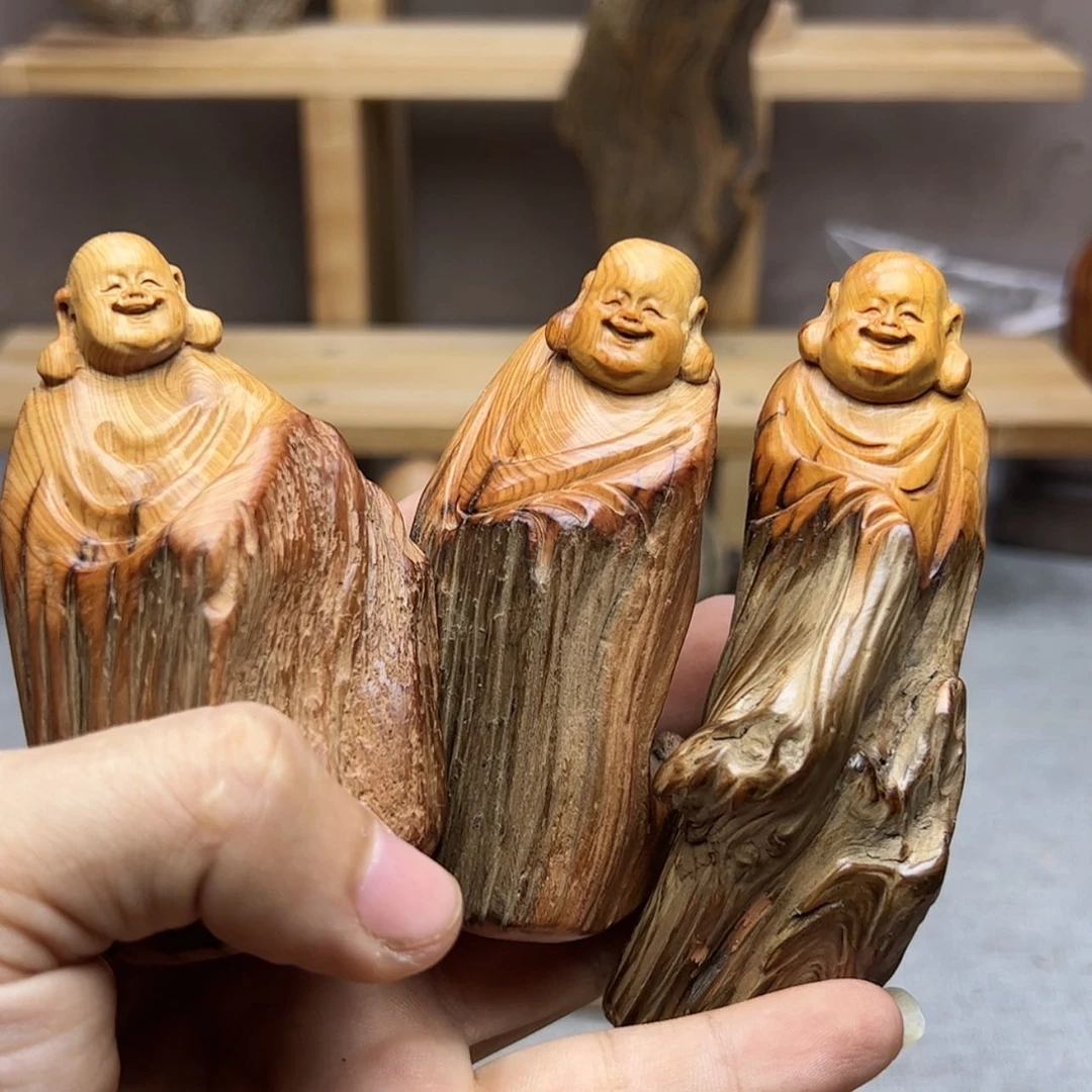 【闪购商品】柏木这***帅柏木摆件手把件