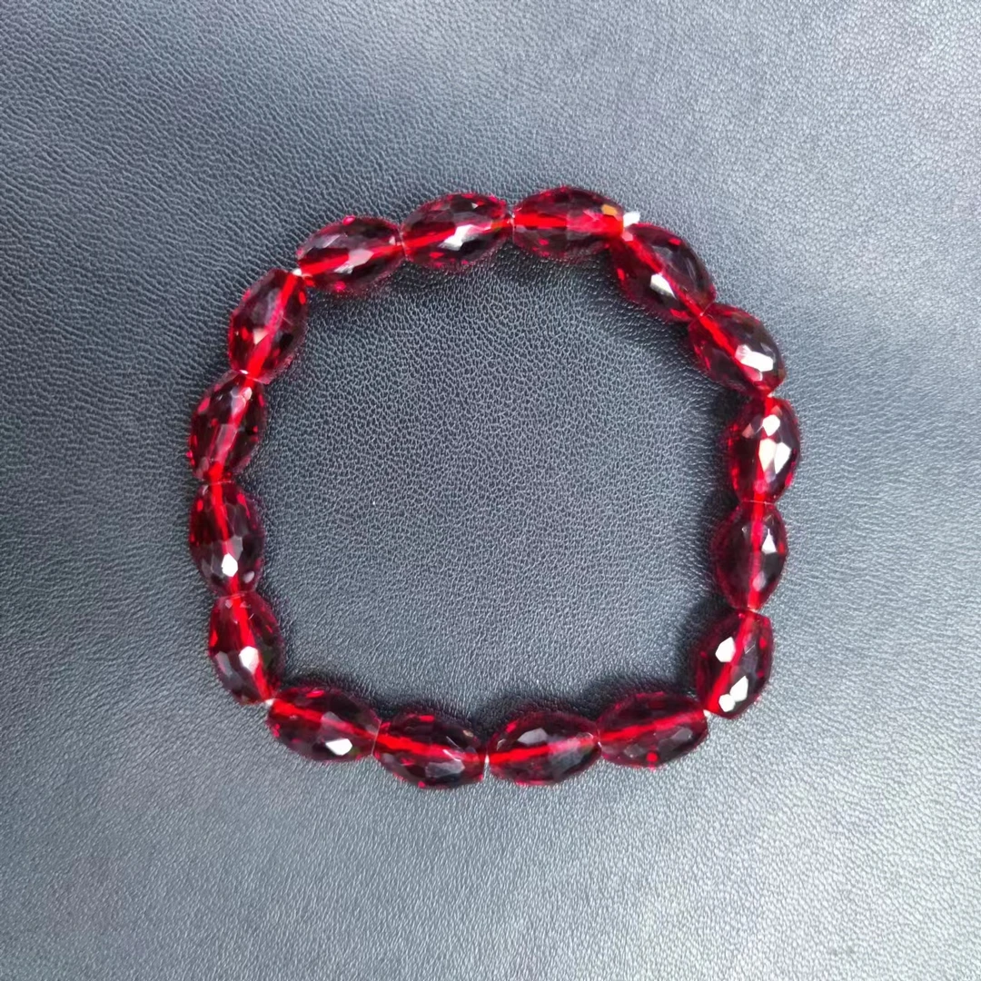 【有福典藏】CC血胆金莲桶珠手串钻切发一