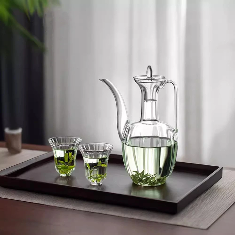 玻璃执壶仿宋贵妃泡茶器茶壶绿茶专用茶具点茶宋代耐高温水壶套装