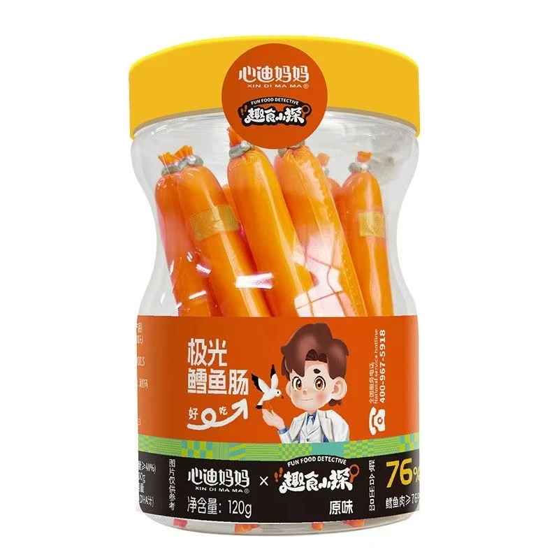 心迪妈妈趣食小探极光鳕鱼肠120g